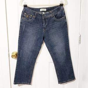 J Michael | Cropped Jeans | Blue Denim